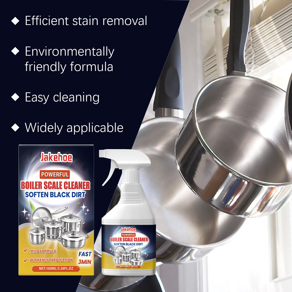 Pan Bottom Black Dirt Remover Clean Cooktop Kitchen Cutlery Oil Dirt Clean Multi-Effect Cleaner - V.I.P Digital Presence