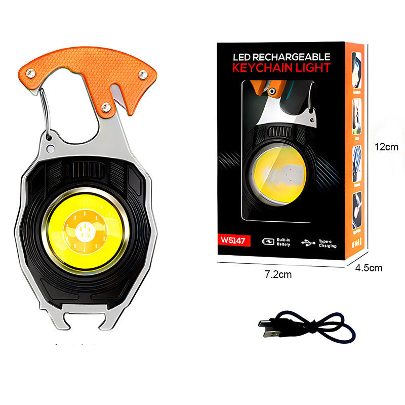 Keychain work light multifunctional cigarette lighter charging portable camping auto repair LED strong light mini camping light - V.I.P Digital Presence