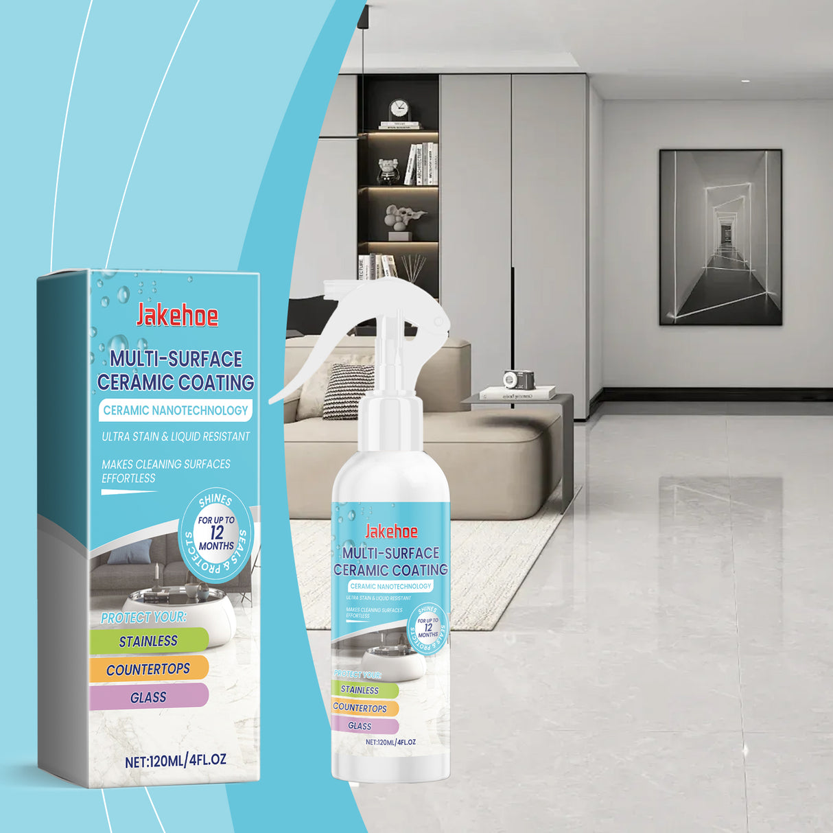 Home Ceramic Coating Spray Interior Tile Cleaning And Polishing Remove Wax Dirt Refurbishing Spray - V.I.P Digital Presence