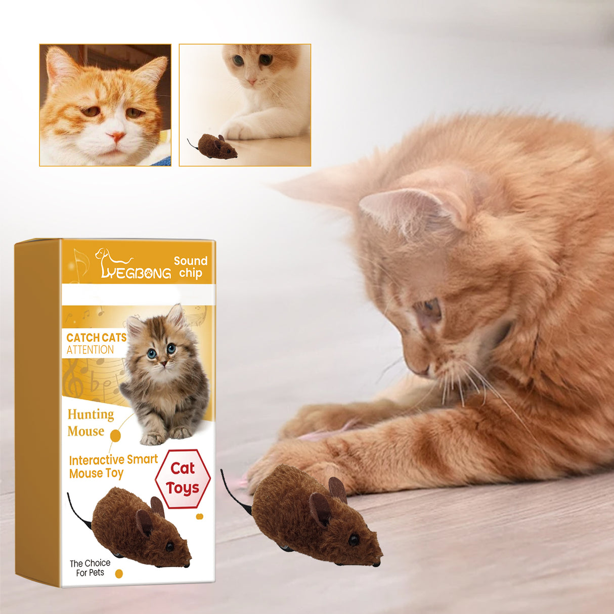 Interactive Smart Mouse Toy, Cats And Dogs Like A Mouse Sound Relief Plush Toy - V.I.P Digital Presence