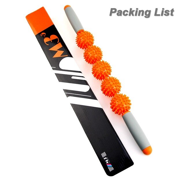 MMuscle Roller Massage Roller Stick with Point Spiky Ball Back Roller - V.I.P Digital Presence