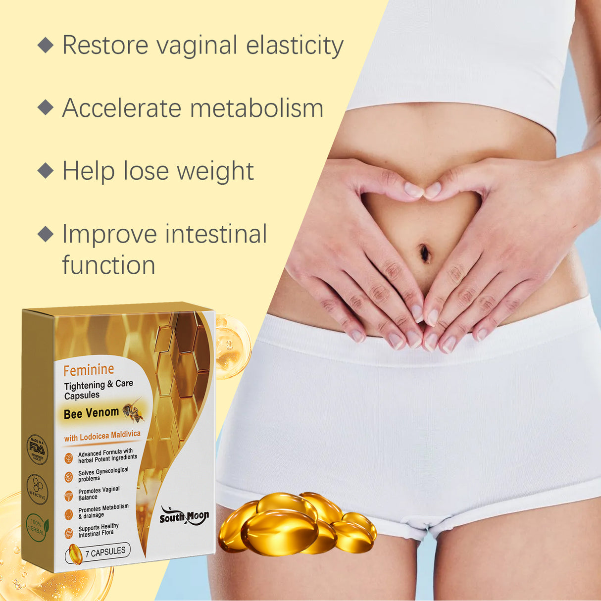 Women's Body Care Capsules Ease Women's Body Care Moisturizing Firming Tender Capsules - V.I.P Digital Presence