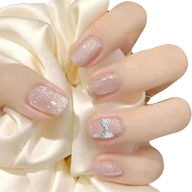 Wearing Short Cat Eye Spar Heavy Industry Butterfly Manicure Piece Removable Fake Nail Finished Product - V.I.P Digital Presence