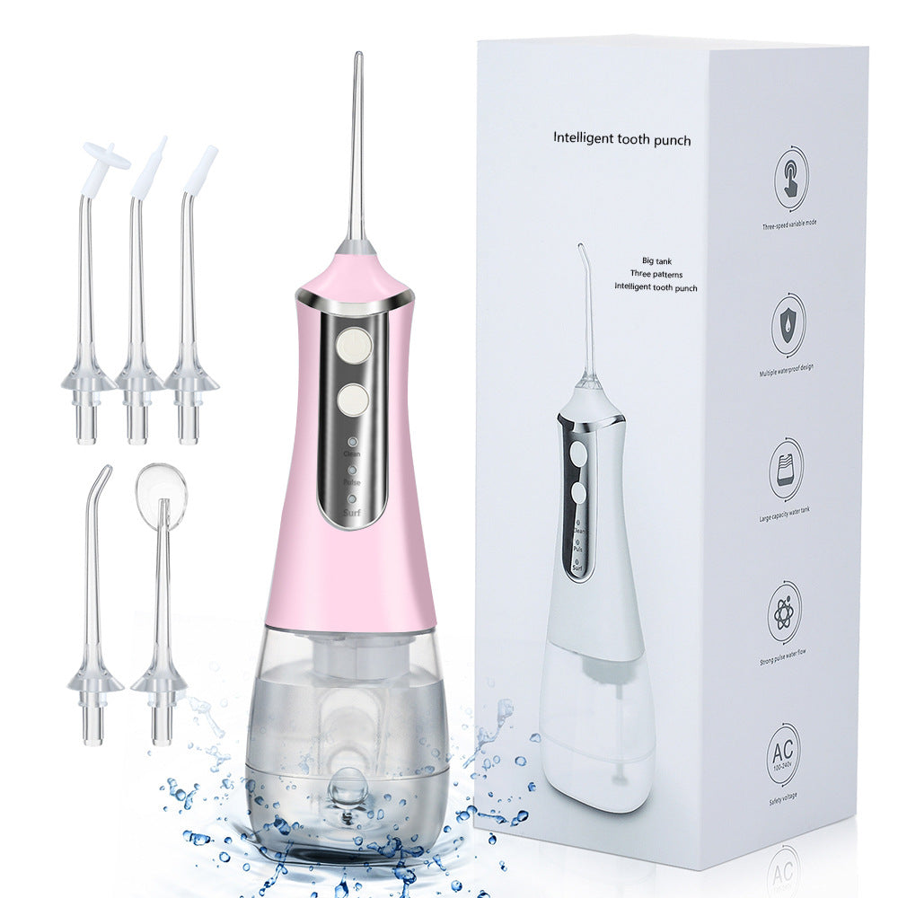 3-Speed Tooth Rinser Electric Oral Tooth Cleaning Device Water Floss Household Portable Tooth Cleaner Tooth Cleaning Device - V.I.P Digital Presence