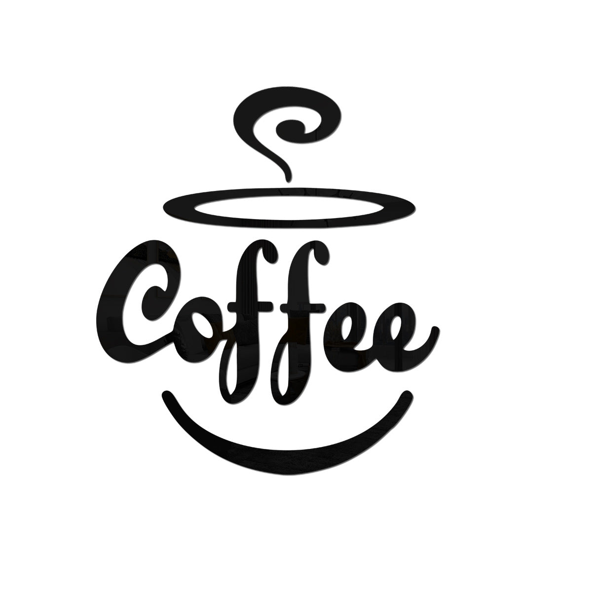 Coffee Themed Mirror Acrylic Wall Stickers for Kitchen and Dining Room - V.I.P Digital Presence