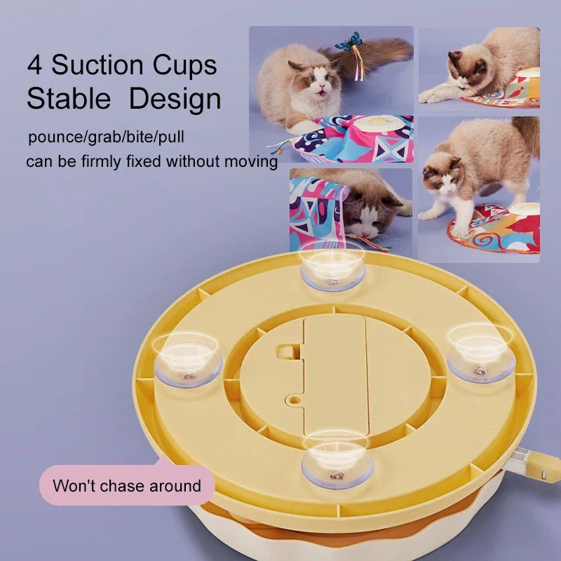 Fluttering Butterfly Cat Toys Interactive Cat Sticks Pet Kitten Can't Resist Mystery Motion Concealed Game Toy Automatic Teasing - V.I.P Digital Presence