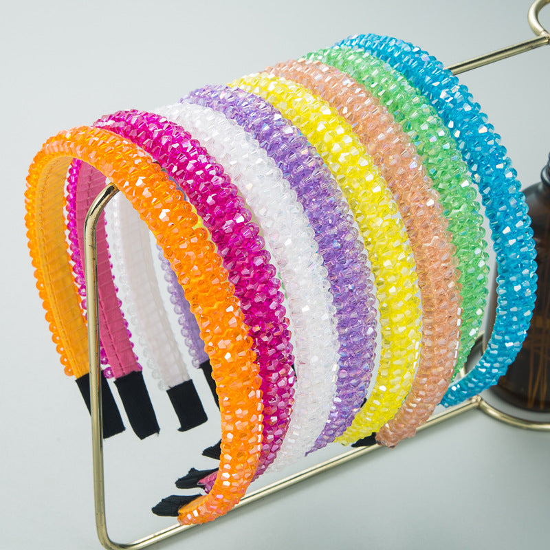 Fish Line Braided String Crystal Hair Band Korean Temperament Senior Sense Wash Face Headband - V.I.P Digital Presence