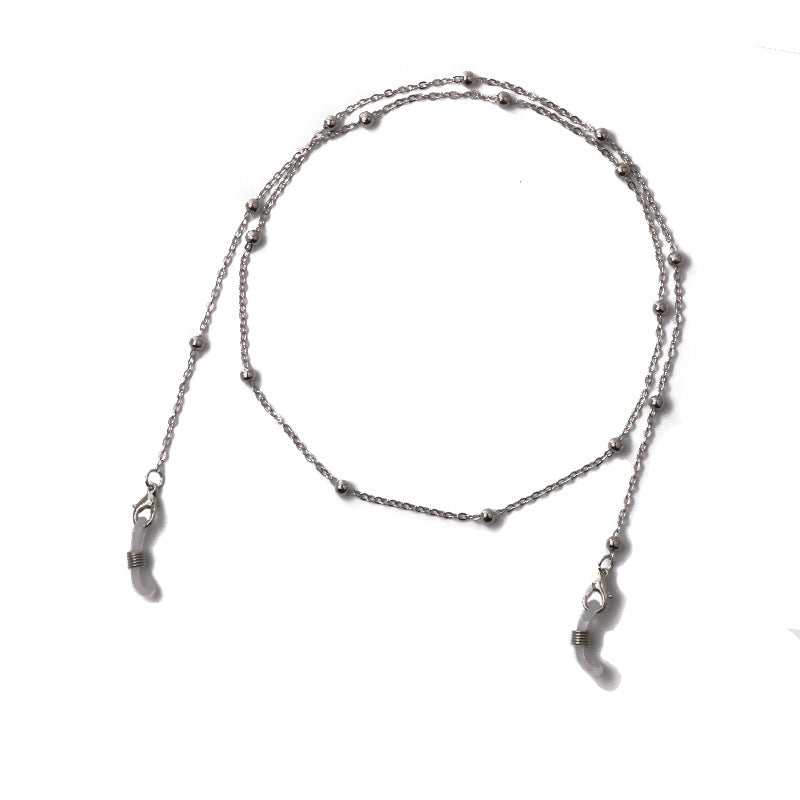 Bead metal glasses chain mask chain women's sunglasses chain accessories non-slip dual use - V.I.P Digital Presence