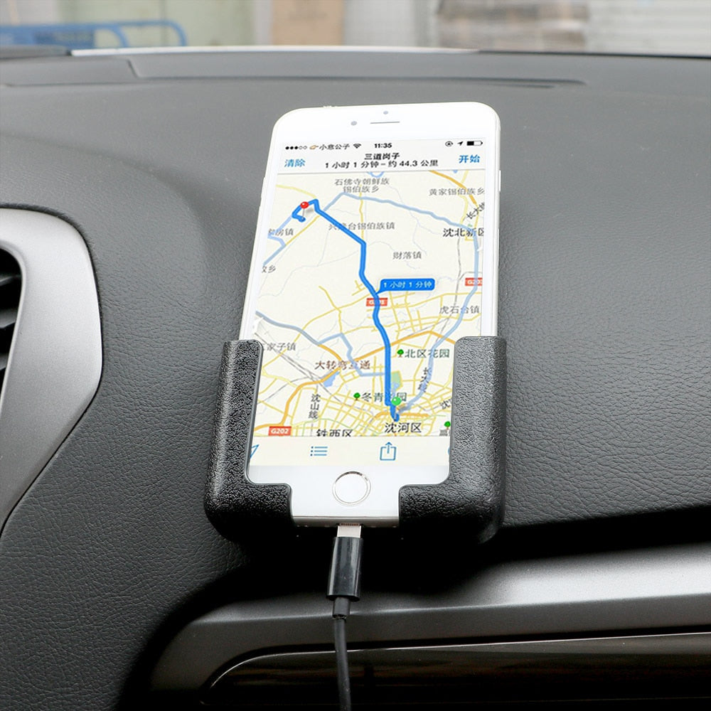 LEEPEE Adjustable Width Car Interior Accessories Multifunction Car Cell Phone Holder GPS Display Bracket Self-adhesive - V.I.P Digital Presence