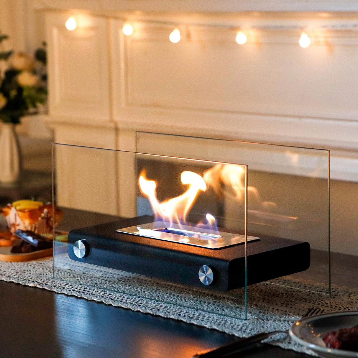 Rectangular alcohol fireplace heating decoration brazier fireplace smokeless flame ethanol fireplace - V.I.P Digital Presence