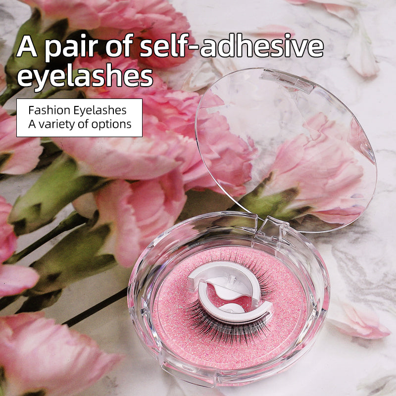 A Pair Of Glue-Free Self-Adhesive Eyelashes Reusable Double Glue Strips Natural Slender Cross Simulation False Eyelashes - V.I.P Digital Presence