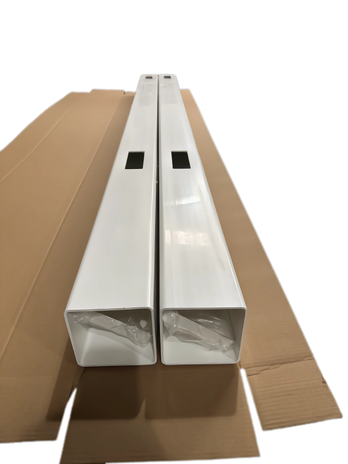 Line Post for White Vinyl Routed Fence Caps Included set of 2 - V.I.P Digital Presence