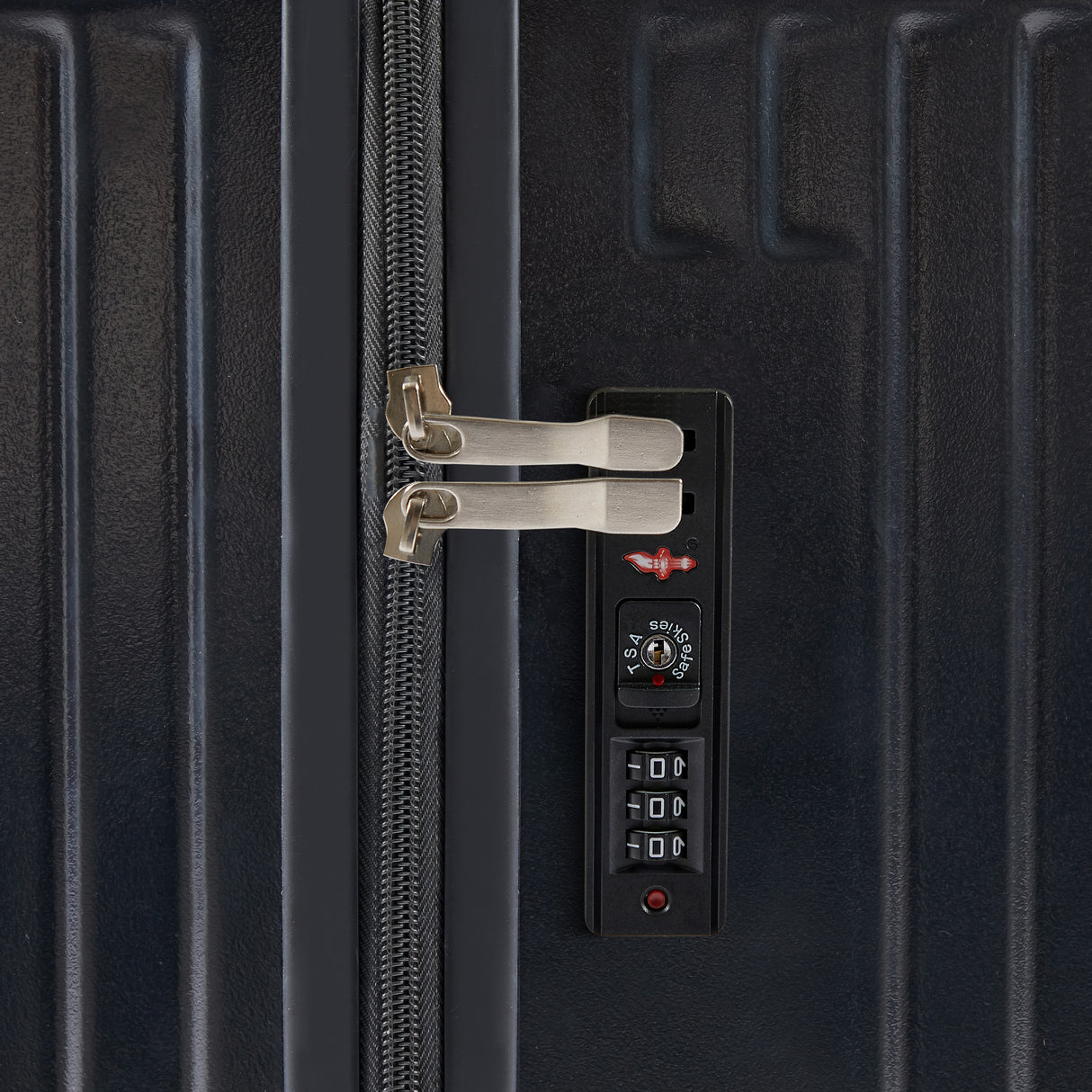 Luggage Set 4 pcs (20"/24"/29"/Travel Bag), PC+ABS Durable Lightweight Luggage with Collapsible Cup Holder TSA Lock, Black