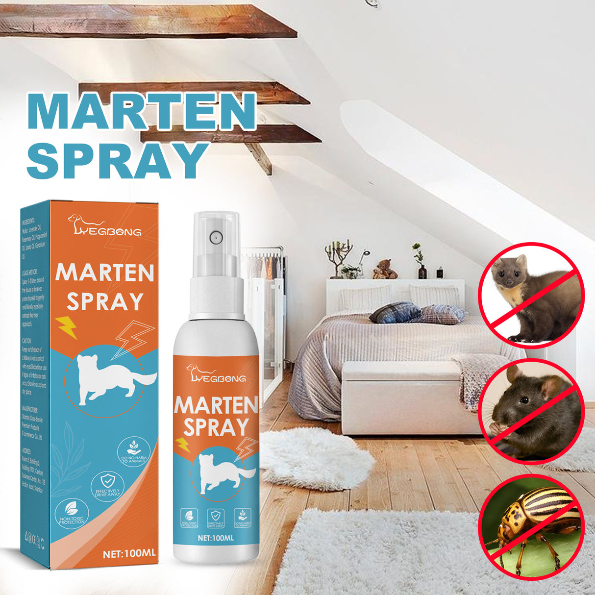 Yegbong Wild Animals Repellent Plant Formula Animal Repeller Outdoor Insect Marten Mouse Repellent - V.I.P Digital Presence