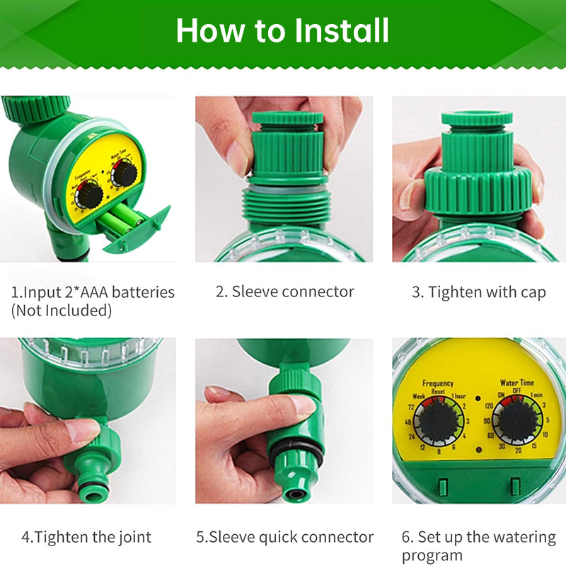 Outdoor plastic garden hose equipped with electronic automatic irrigation timer - V.I.P Digital Presence