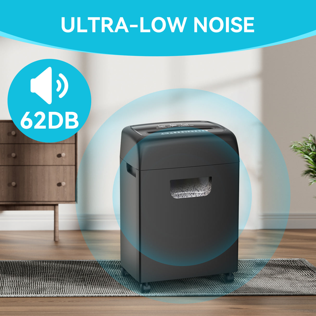 PAPER SHREDDER CROSS CUT LARGE BIN HIGH SECURITY LOW NOISE - V.I.P Digital Presence