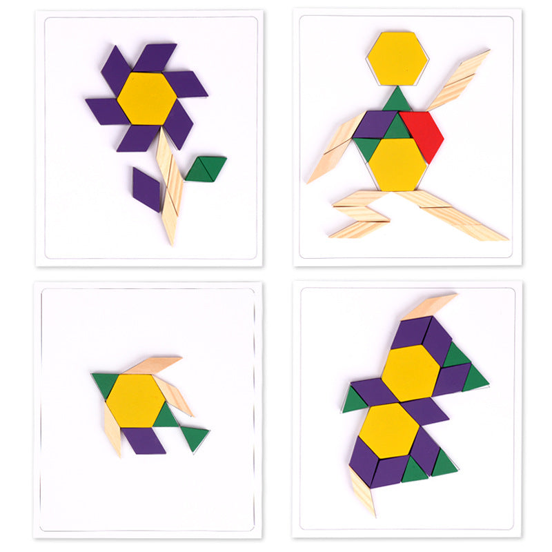 Children's Puzzle Tangram Puzzle 3-4-6 Year Old Elementary School Students Creative Boys and Girls Early Education Wooden Toys - V.I.P Digital Presence