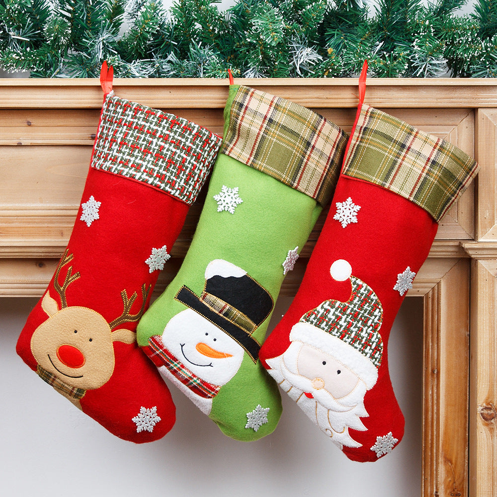 Christmas Decorations Cartoon Embroidery Christmas Socks Christmas Socks Gift Bag - V.I.P Digital Presence