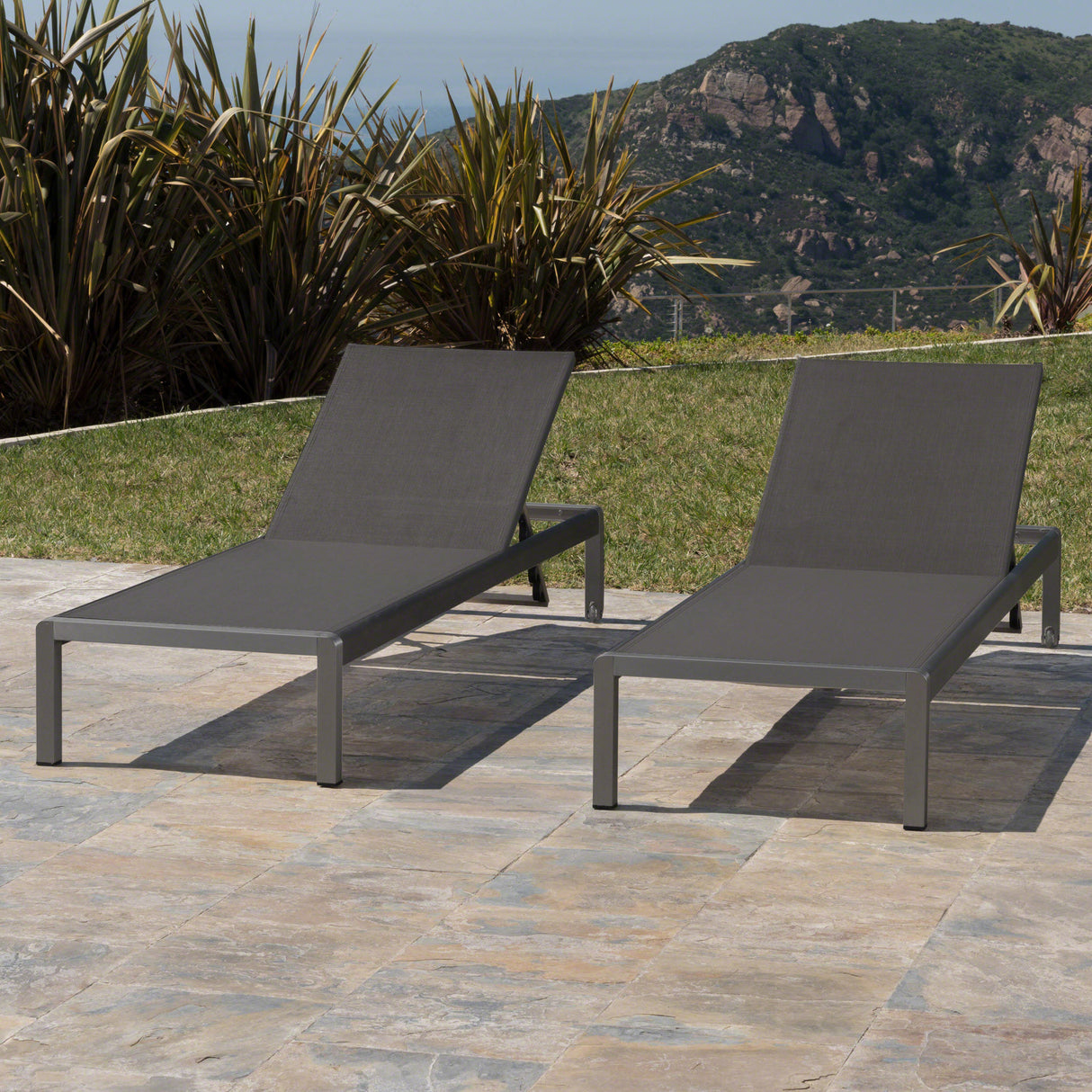 CAPE CORAL KD CHAISE LOUNGE GRY(MP2)( SET OF 2 ) - V.I.P Digital Presence