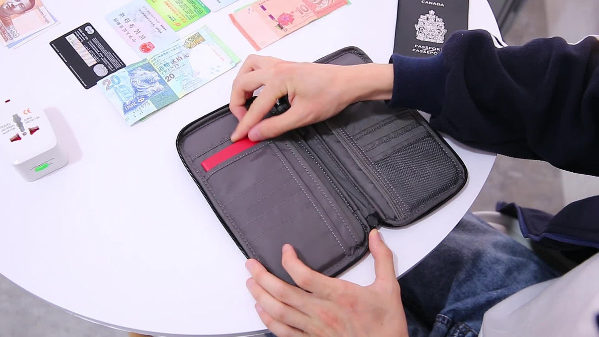 Travel Passport Purse Multifunction Credit Card Package Travel Accessories Storage Bag Waterproof Portable Card Package - V.I.P Digital Presence