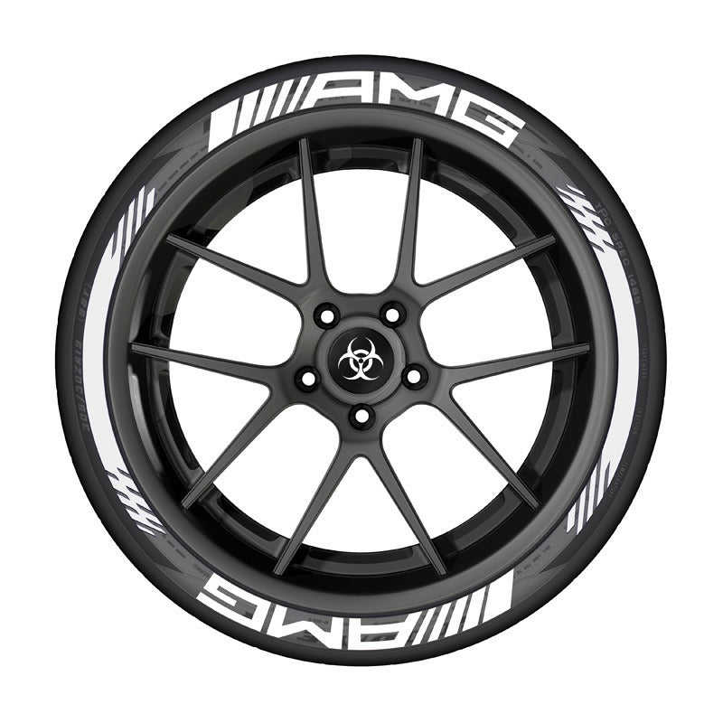 AMG car tire sticker rubber 3D three-dimensional integrated tire decoration car tire sticker - V.I.P Digital Presence