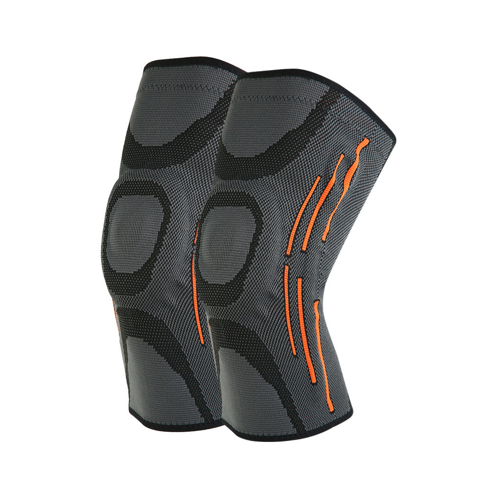 Silicone Spring Orange Strip Knee Protector Professional Jump Rope Knee Meniscus Protective Cover Knee Joint Sheath Running - V.I.P Digital Presence
