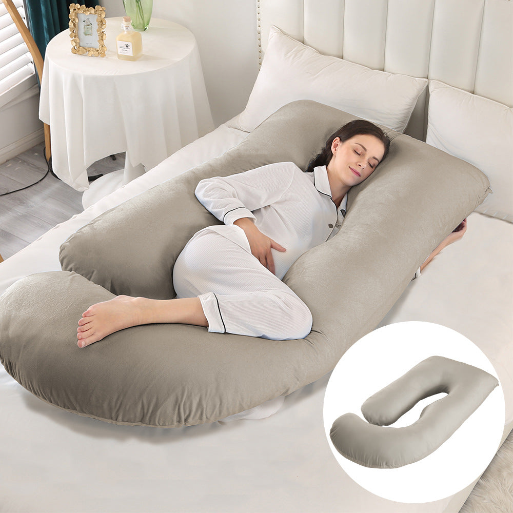 Pregnant women's pillow waist protection side sleeping slope pillow J-shaped pregnancy sleeping pillow - V.I.P Digital Presence