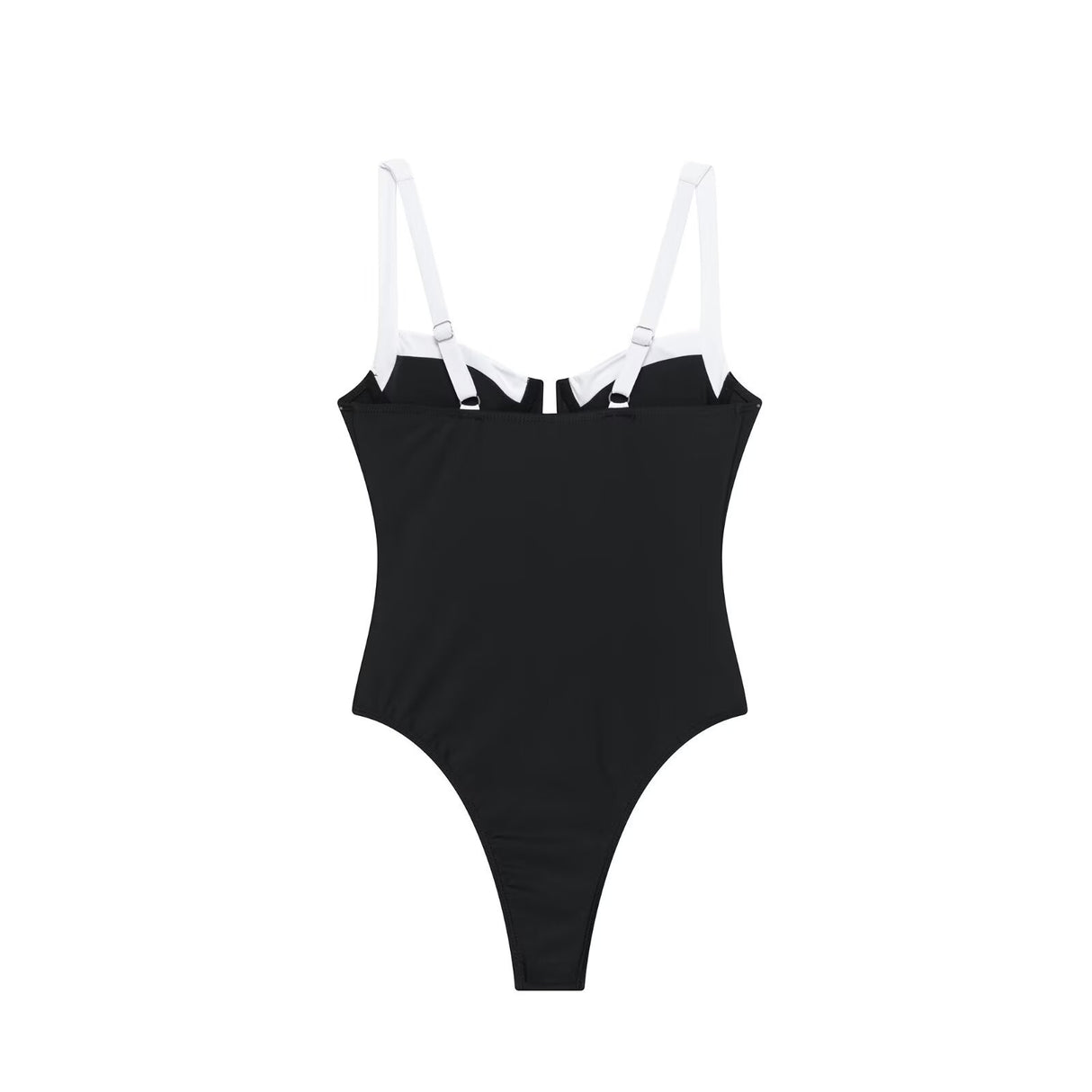 High fork V-neck vacation hot girl one-piece swimsuit female - V.I.P Digital Presence