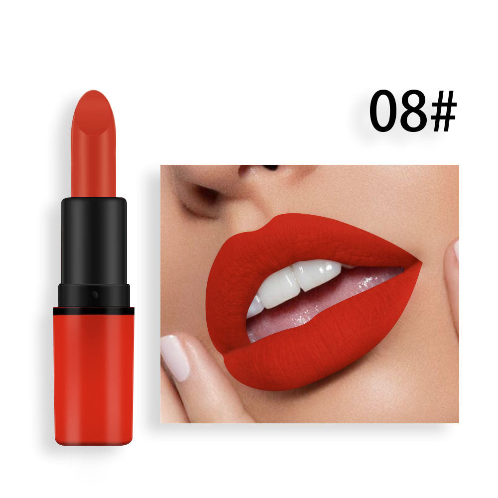 Matte Lipstick Bean Paste Plum Color Sexy Red Nude Beige Brown Red Bullet Lipstick - V.I.P Digital Presence