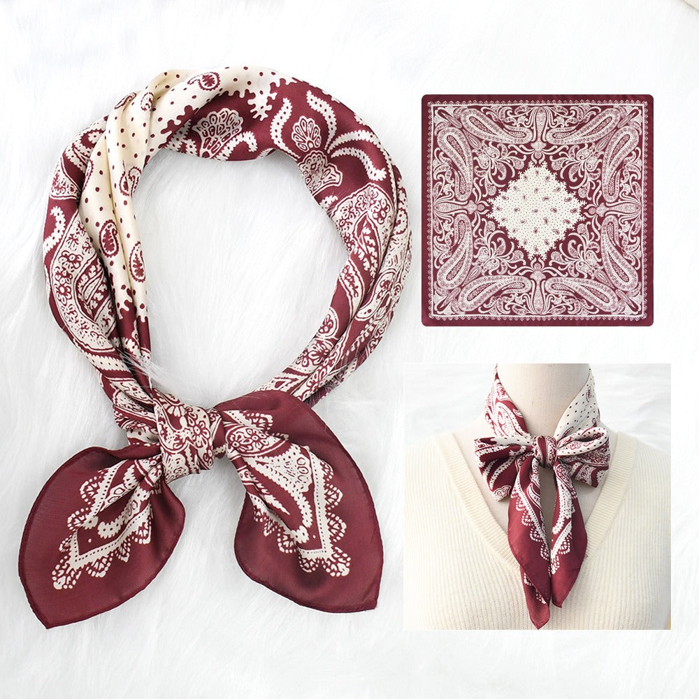 Silk Scarf Women's Sunscreen Beach Imitation Silk Versatile Silk Scarf Neckband - V.I.P Digital Presence
