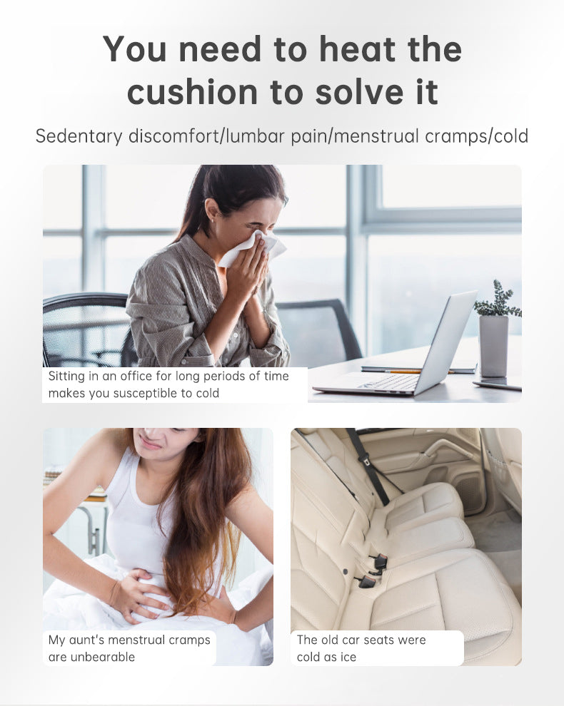 45X45cm USB Heating 3-speed Thermostat Cushion Office Sedentary Car Home Dual-use Winter Warm Physiotherapy Electric Heating Pad - V.I.P Digital Presence