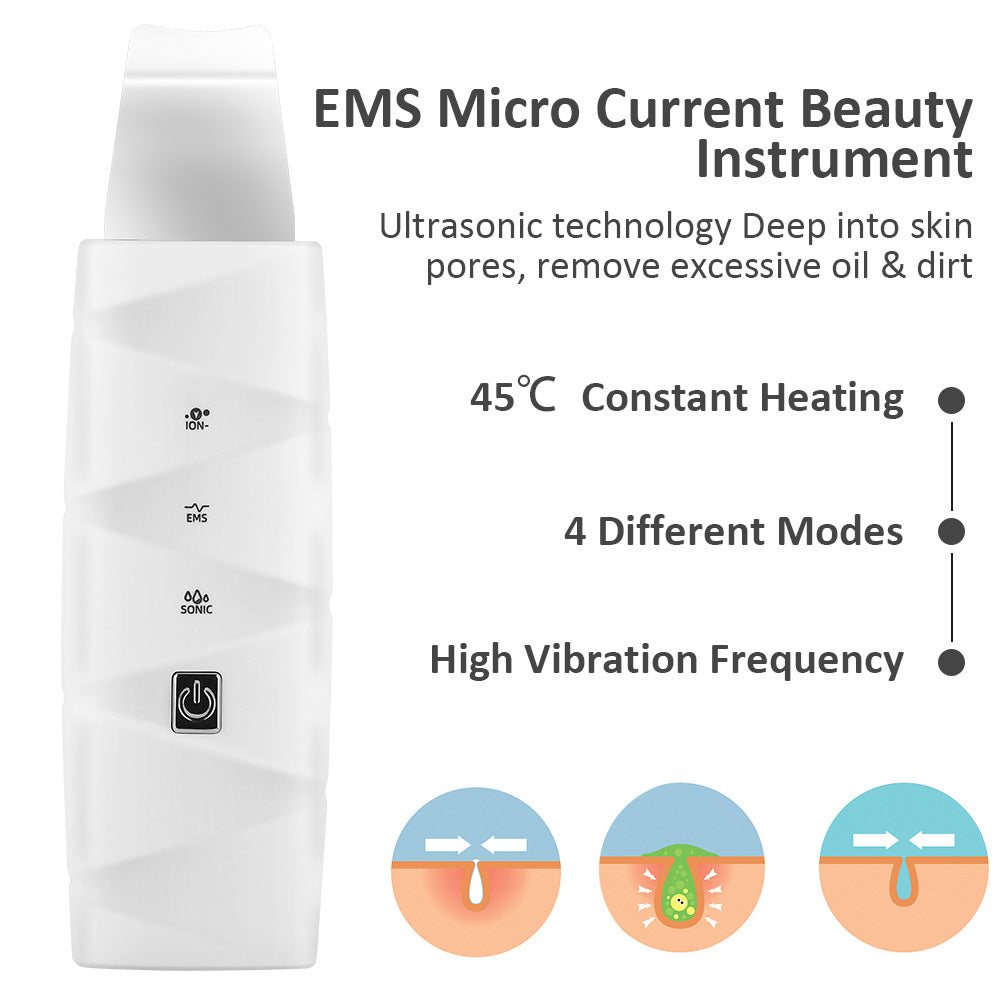HailiCare Blackhead Removal Instrument Skin Shovel Ultrasonic Iontophoresis Instrument Heating Microcurrent Beauty Instrument - V.I.P Digital Presence