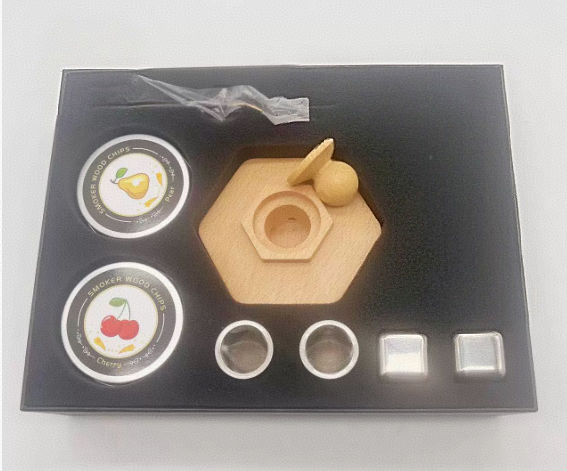 Solid wood wine barrel smoker bar whiskey seasoning tool smoked wine barrel set - V.I.P Digital Presence