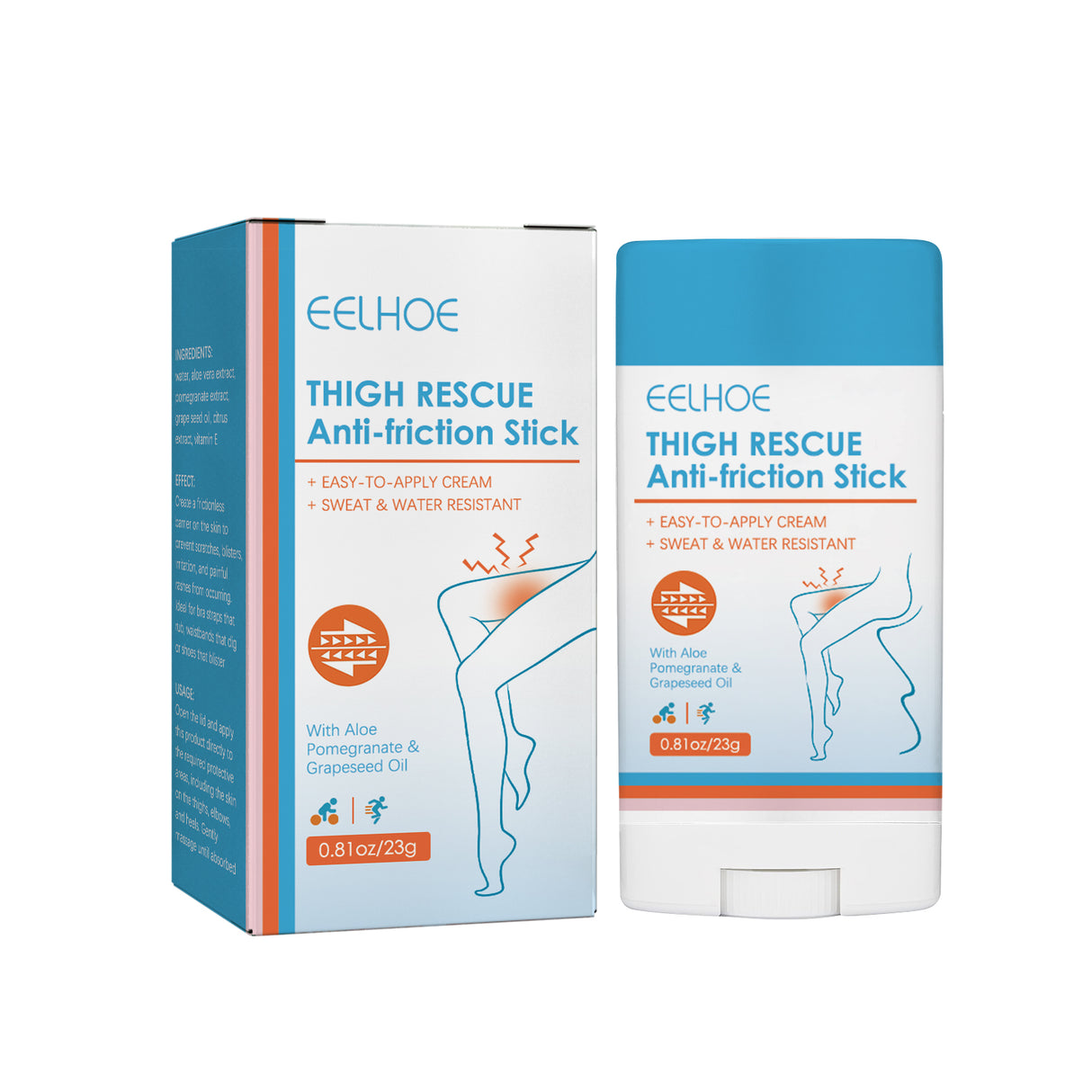 Thigh Anti-Friction Stick Waterproof Anti-Sweat Easy To Apply Cream Leg Heel Lower Arm Skin Protection - V.I.P Digital Presence