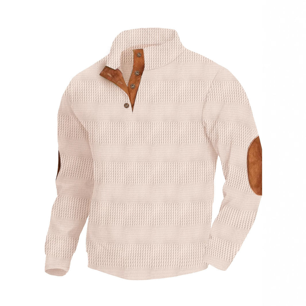 Long sleeved jacquard hoodie with fleece insulation and tactical pullover for training - V.I.P Digital Presence