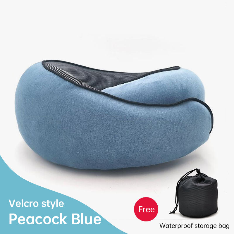 Memory Foam Neck Travel Pillow: Soft, 360° Head Support, for Home, Plane & Car - V.I.P Digital Presence