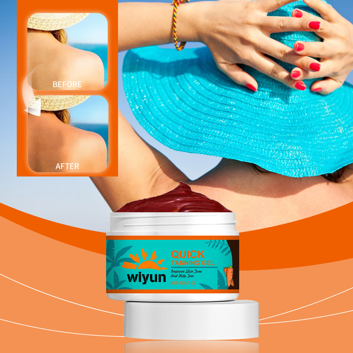 Quick Tanning Gel, Tanner Repair Gel Bronzer Tanner Moisturizing And Nourishing Gel - V.I.P Digital Presence