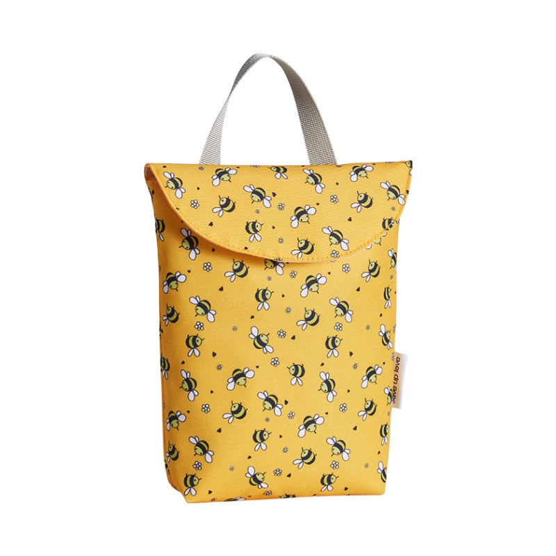 Bolsas de pañales multifuncionales para bebé, reutilizables, a la moda, impermeables, organizador de pañales, portátil, de gran capacidad, para momia