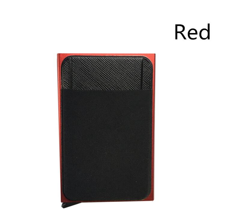 Business Men Credit Card Wallet Aluminum Cash ID Card Holder Case Blocking Slim Metal Wallet Coin Purse Black - V.I.P Digital Presence