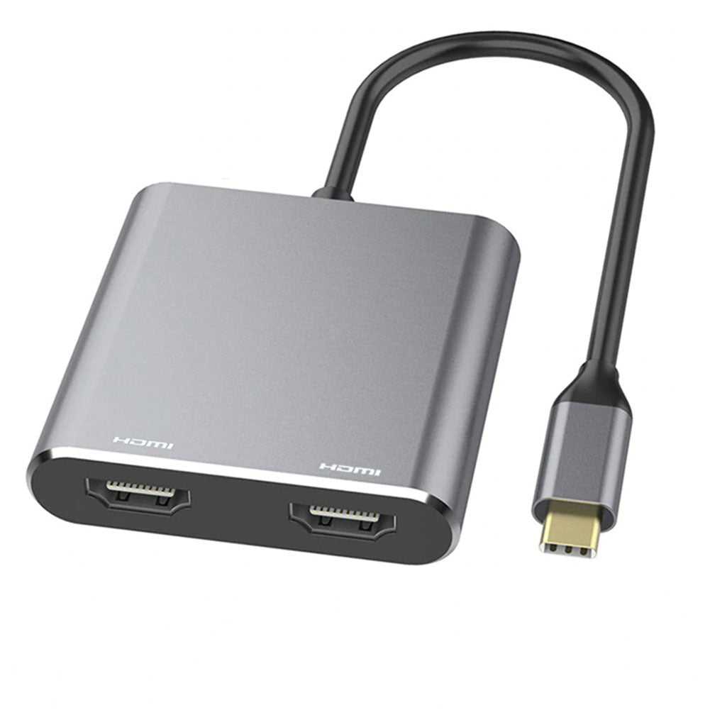Type-C hub to dual HDMI PD USB3.0 hub for mobile phones, laptops, and multi port docking stations - V.I.P Digital Presence