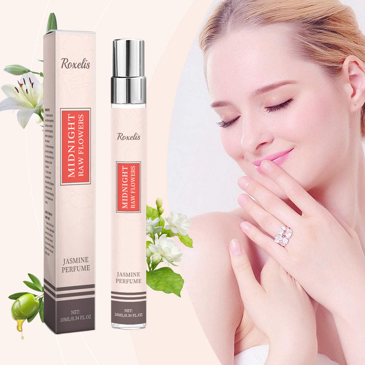 Jasmine Light Perfume Flower Fruit Fragrance Natural Fresh Mild Lasting Light Fragrance Portable Charm Staying Perfume - V.I.P Digital Presence