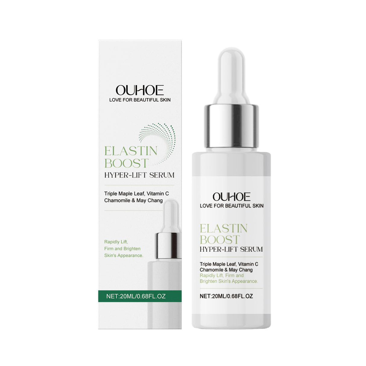 Esencia facial, hidratante suave, piel delicada y firme, aclara líneas finas e ilumina la piel.