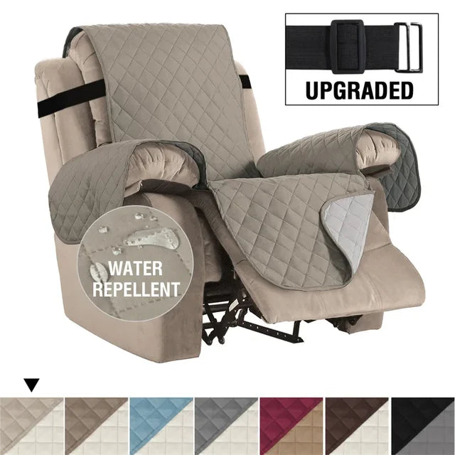Waterproof Recliner Cover Snap Fixed Pet Dog Kids Sofa Mat Couch Slipcovers For Living Room Dustproof Furniture Protector Covers - V.I.P Digital Presence