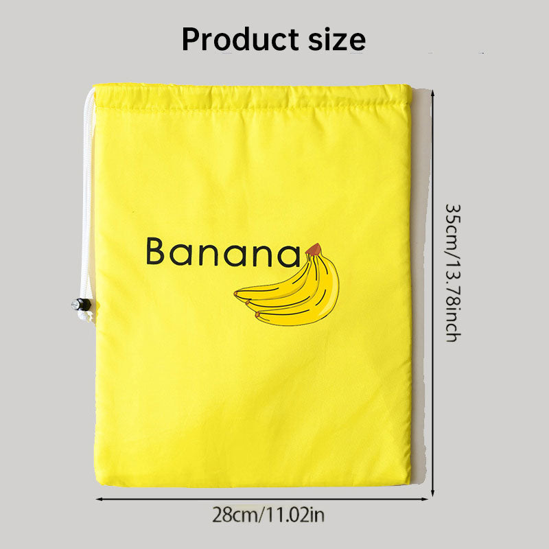 Insulated bag for keeping fresh: reusable storage organizer for bananas, lettuce and vegetables (drawstring closure) - V.I.P Digital Presence