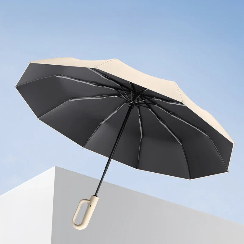 Men's and Women's Sunshade Umbrella Automatic Ring Umbrella Rain and Sun Protection UV Folding - V.I.P Digital Presence