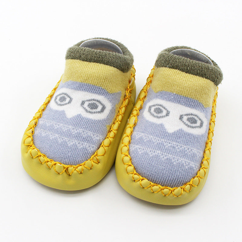 Spring And Autumn New Baby Shoes And Socks Soft Bottom Cartoon Children's Floor Toddler Socks Non-Slip Leather Bottom Cotton Socks Baby Socks - V.I.P Digital Presence