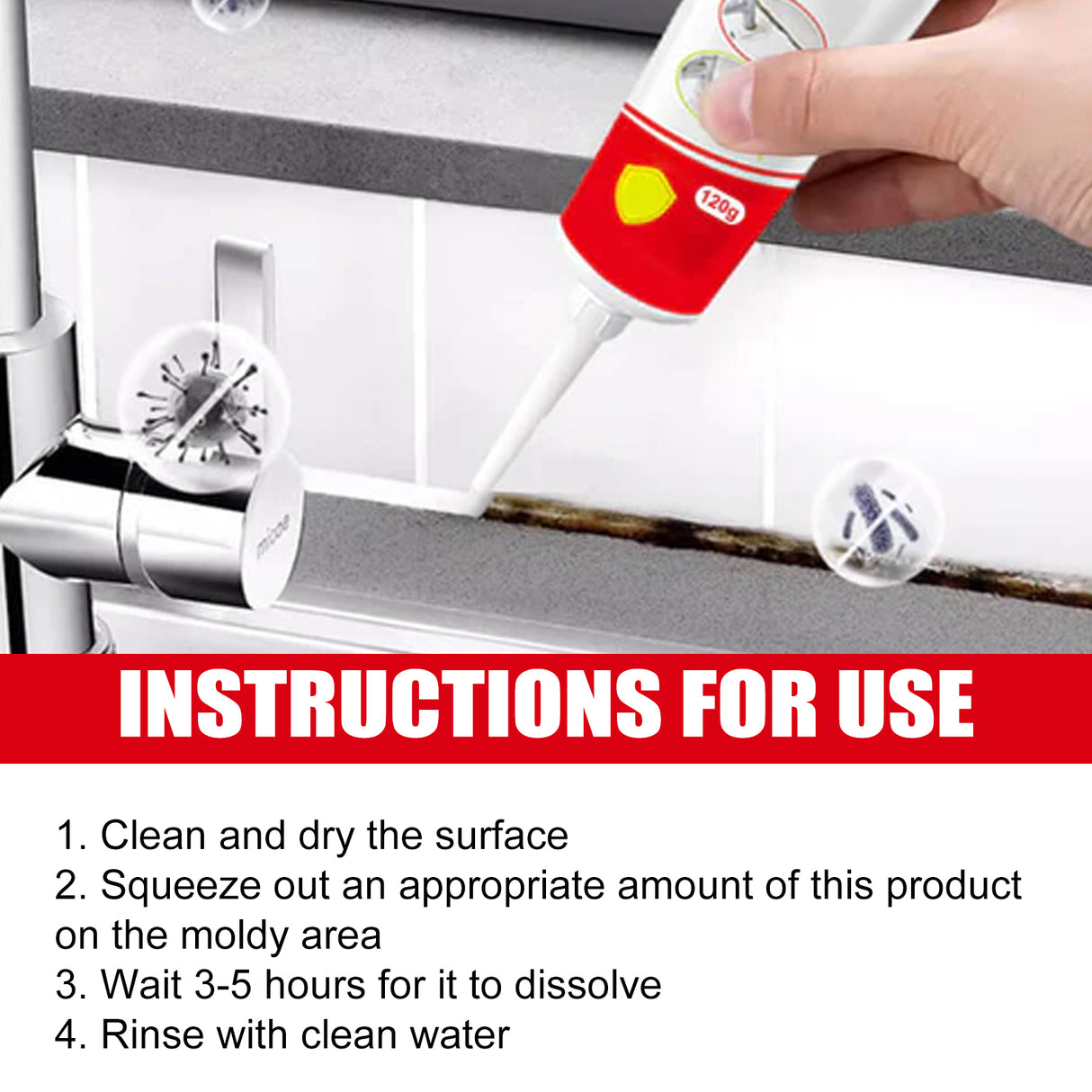 Mildew Remover, Bathroom Kitchen Ceiling Wall Cleaning Stains Anti-mildew Cleaner - V.I.P Digital Presence