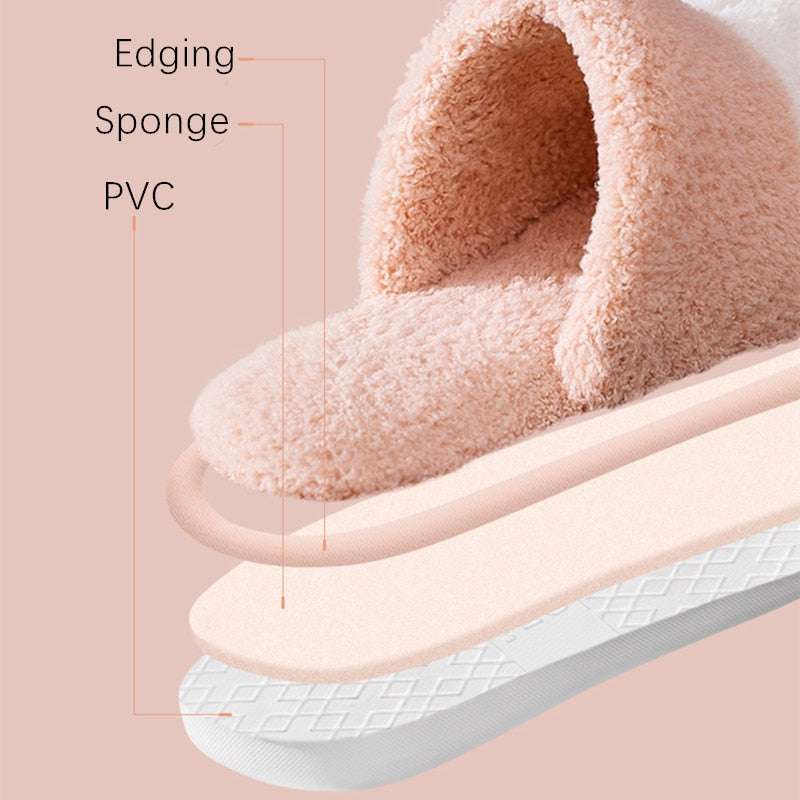 Winter House Warm Fur Slipers For Women Cute Cat paw Designer Bedroom Warm Plush Shoes Non-slip Indoor Women Furry Slippers - V.I.P Digital Presence