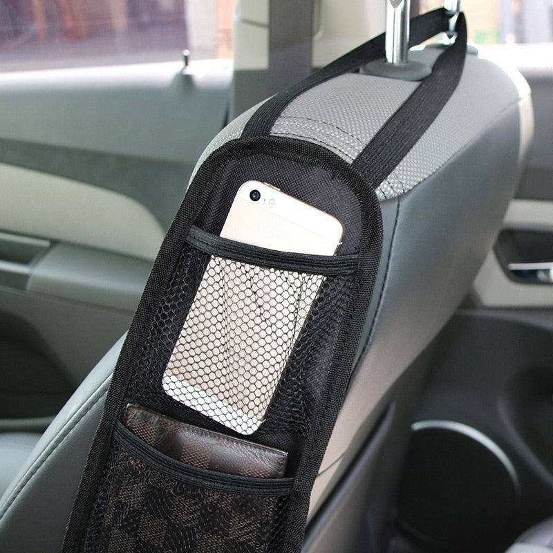 Car Seat Organizer Auto Seat Side Storage Hanging Bag Multi-Pocket Drink Holder Mesh Pocket Car Styling Organizer Phone Holder - V.I.P Digital Presence