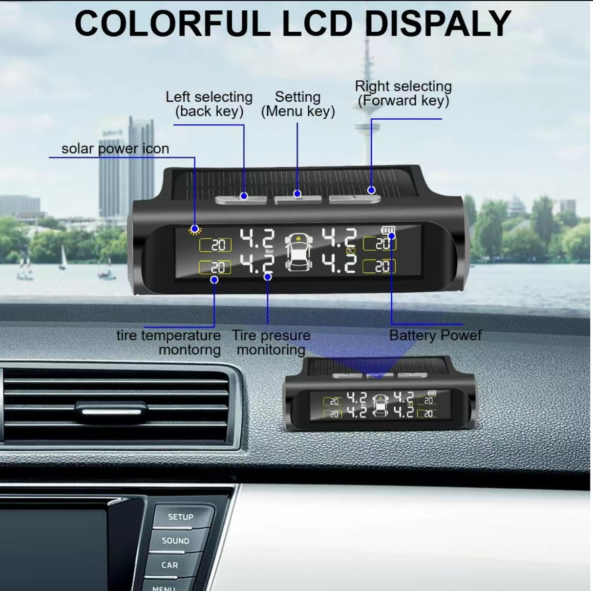 Monitor TPMS SolarTire